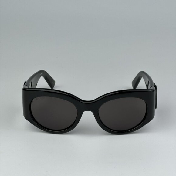 Gucci GG1544S 001 BRAND NEW Sunglasses Black Grey Unisex Oval main image 11